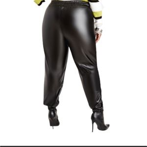 Ashley Stewart PU Jogger